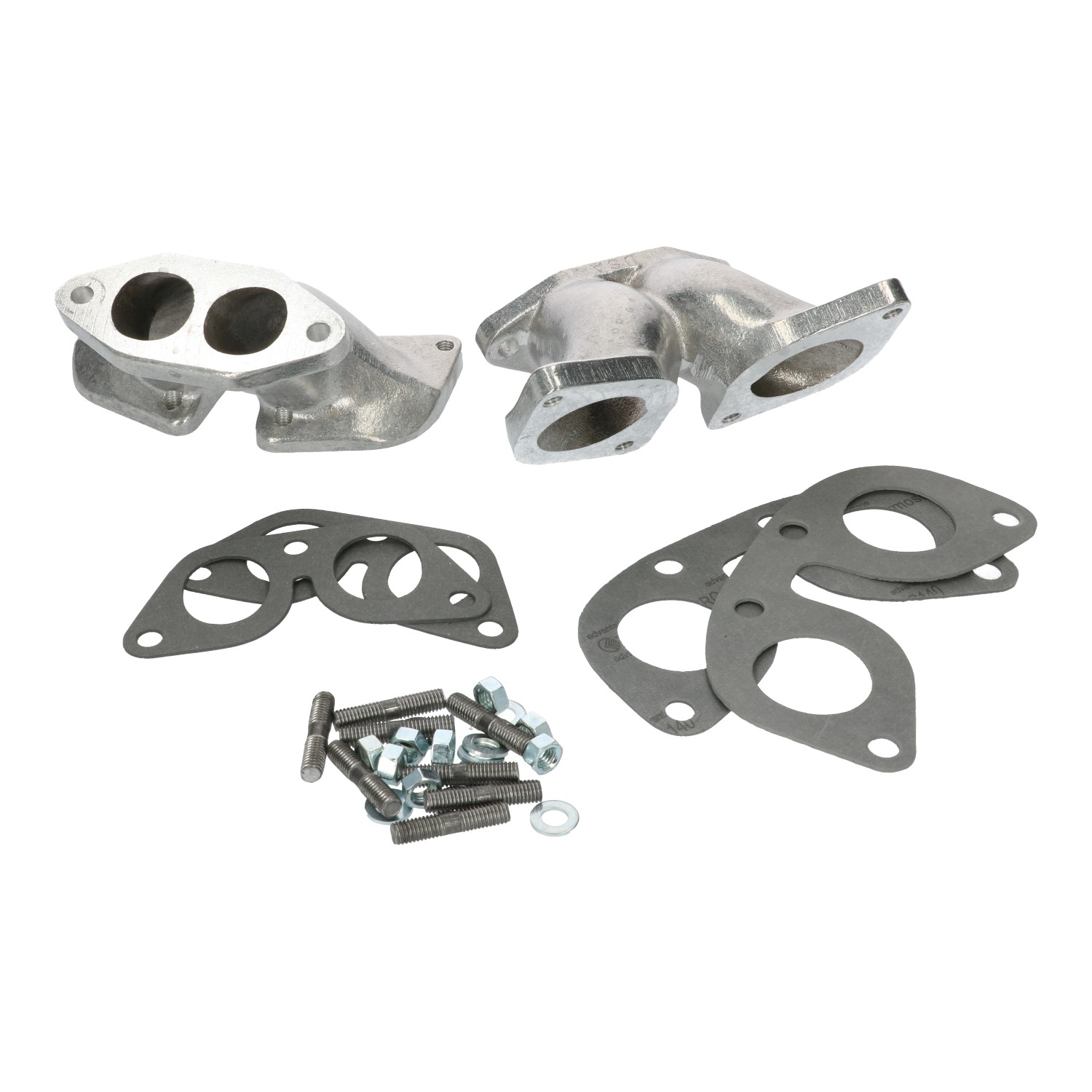 Coletor duplo IDF/DRLA Pode ser montado no compartimento original do motor, peças de montagem e juntas incluídas, par 