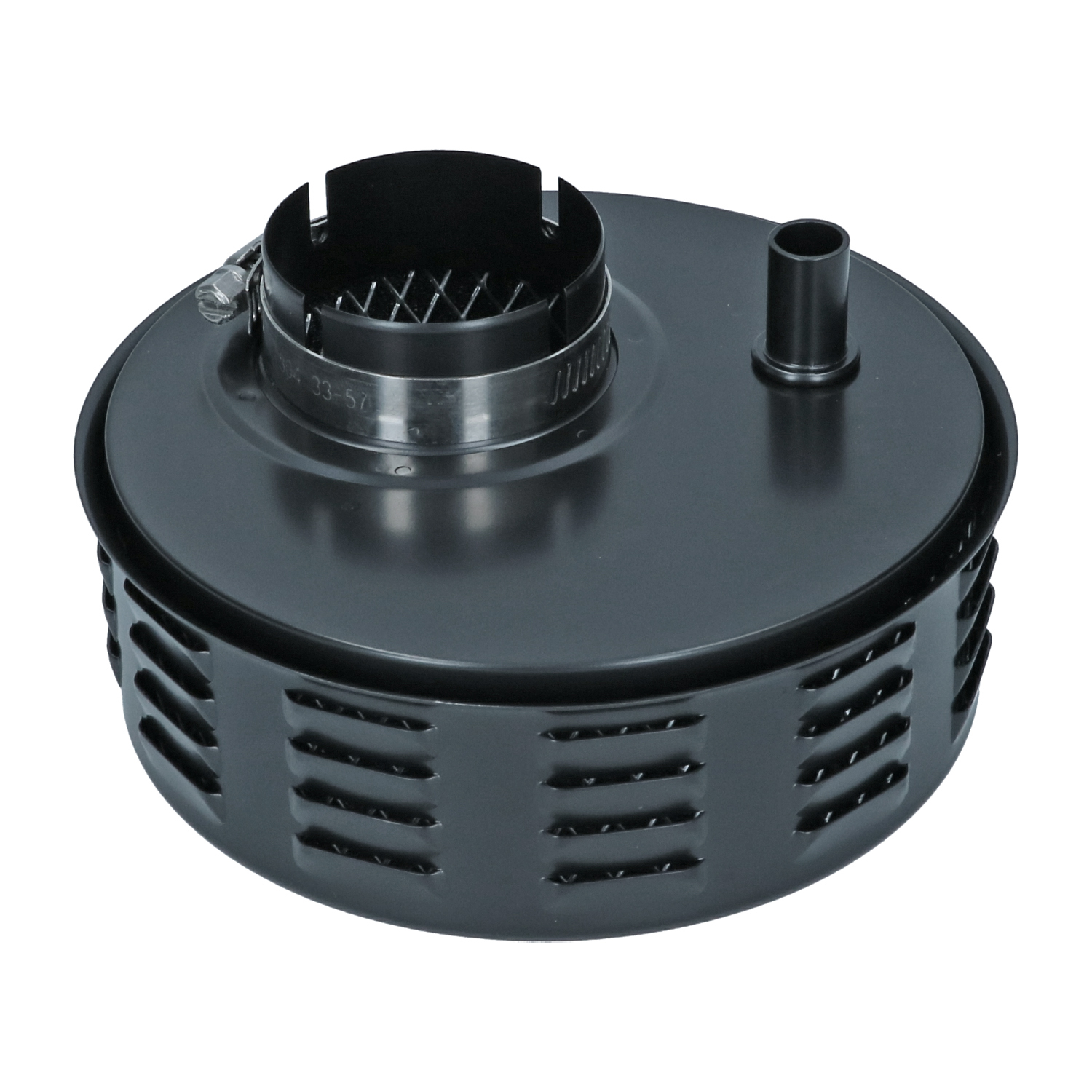 Air filter with louvers - black 