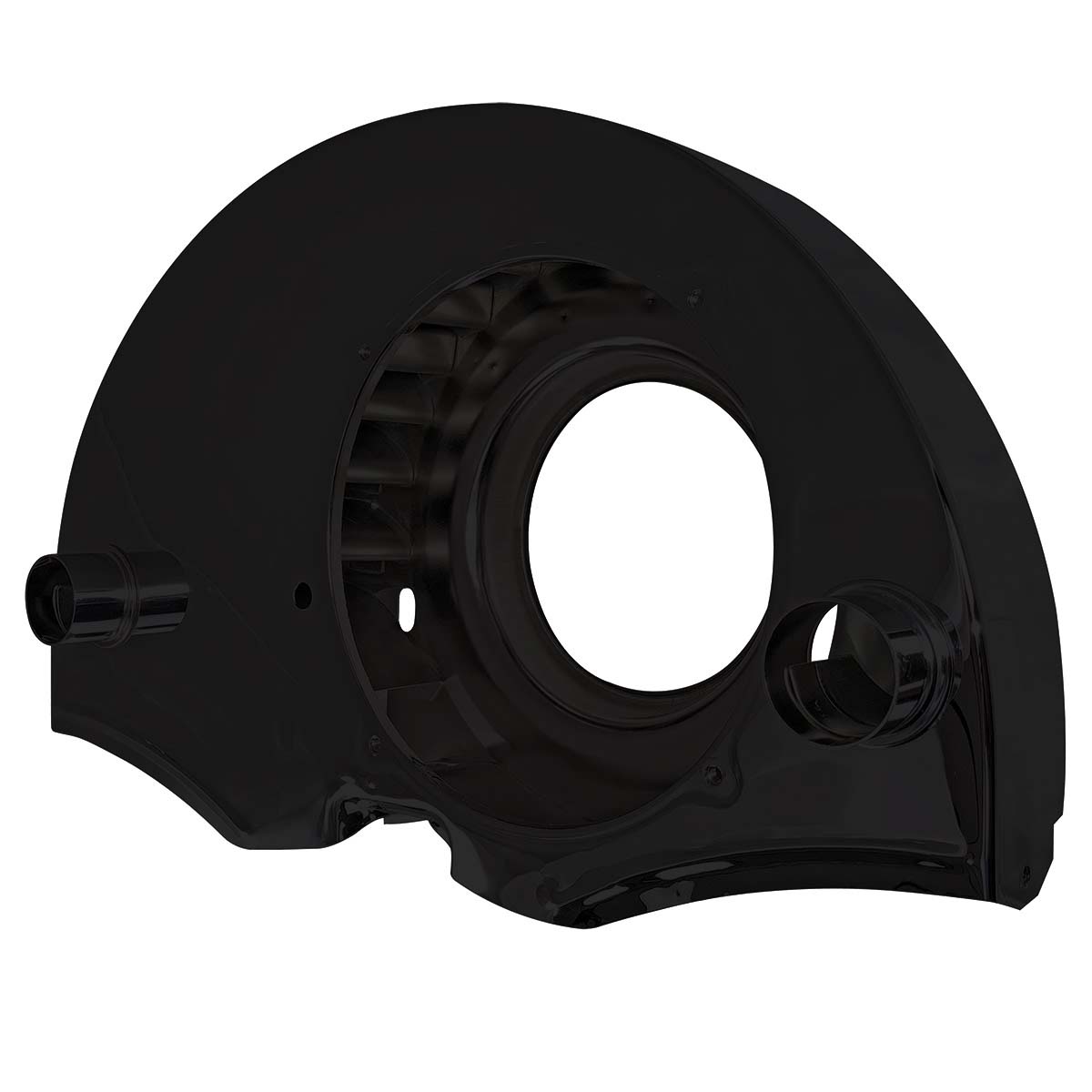 Fan shroud with ducts, with doghouseblack 