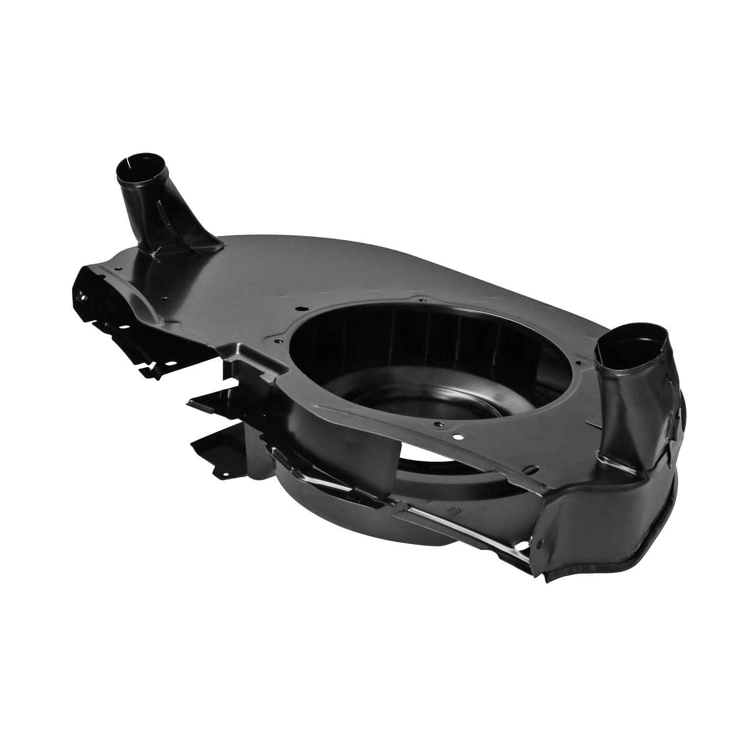Fan shroud 'OE-style'for Type4 oilcooler, with ducts (Black) 