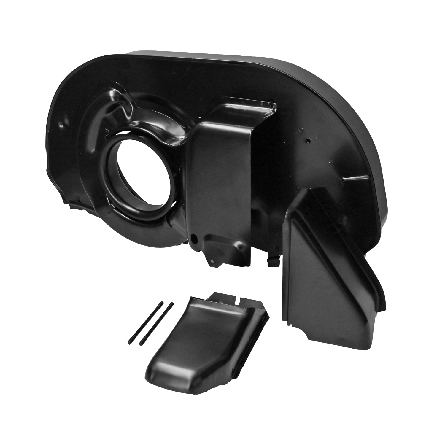 Fan shroud  'OE-style'for Type4 oilcooler, without ducts (Black) 