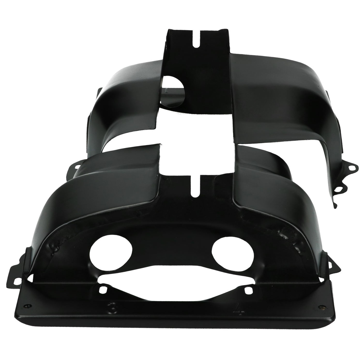 Zylinderkühlbleche Doppelkanal, verchromt 