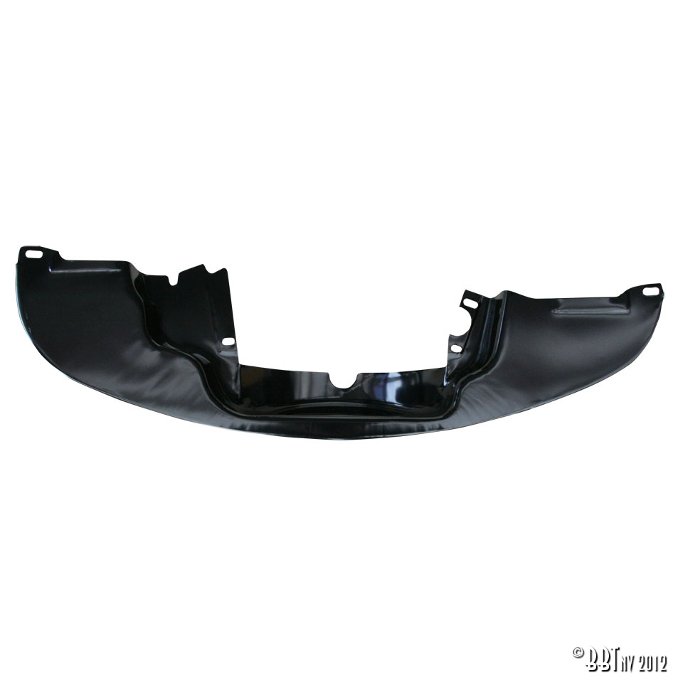 Tôle arrière du moteur,sans chauffage, sans préchauffage (noire) 