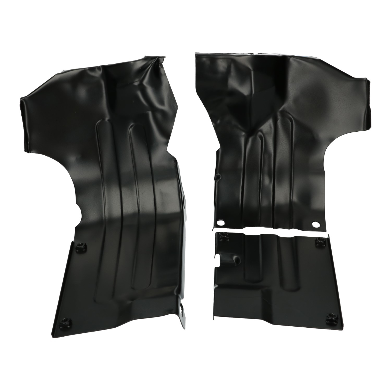 Chapas de proteção de calor, preta 