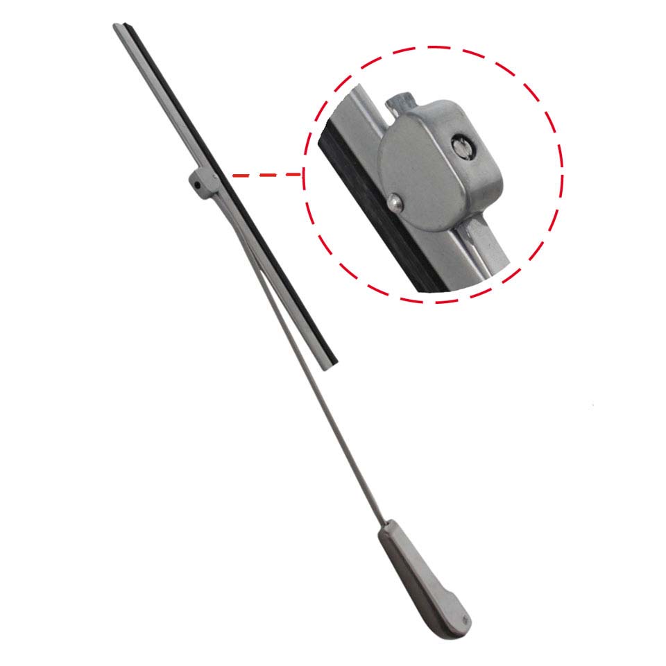 Wiper arm + blade, silver 221 955 407A + 221 955 425C