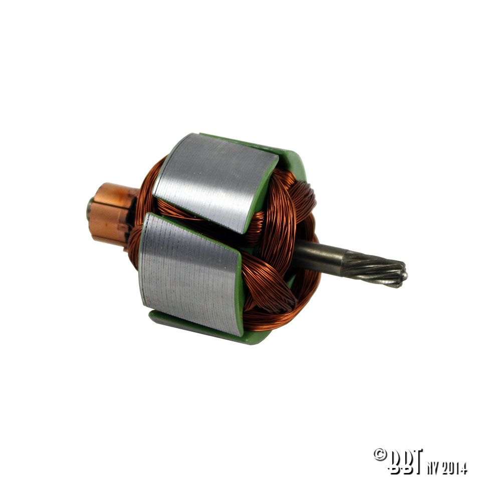Wiper motor armature 6V to 12V, only SWF 