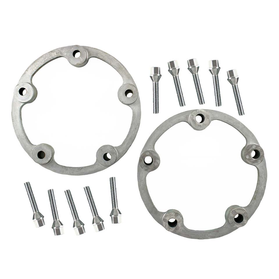 Espaçadores da roda, 5 furos, 1 polegada (25,4 mm) / longos, roda de alumínio 