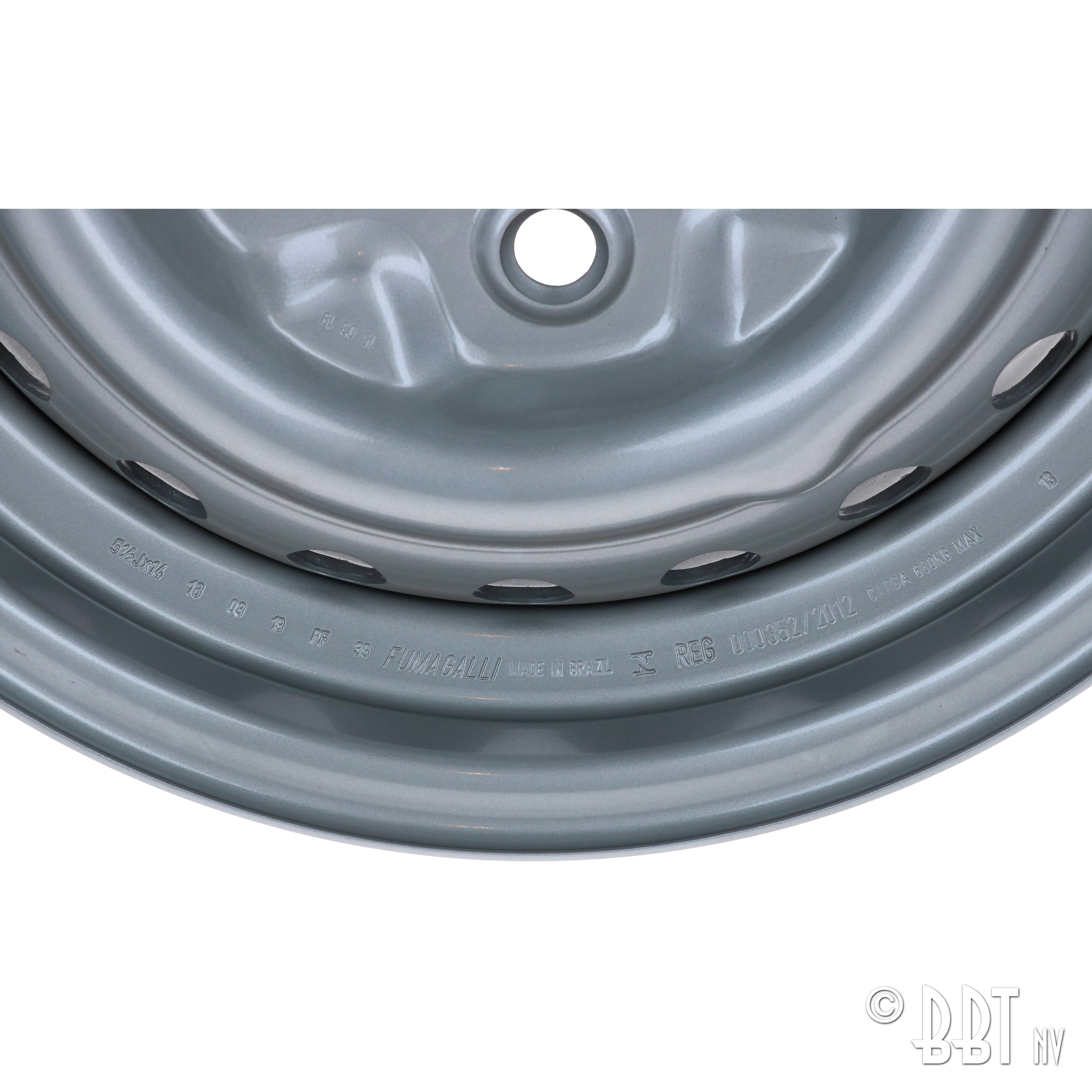 Jante standard - 5,5 x 14 - 5 furos (5x112), cinzento, OEM 211 601 027H