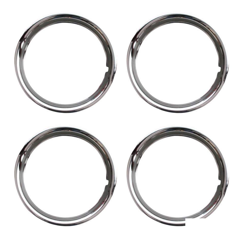 Felgenzierringe 15 Zoll, Edelstahl 