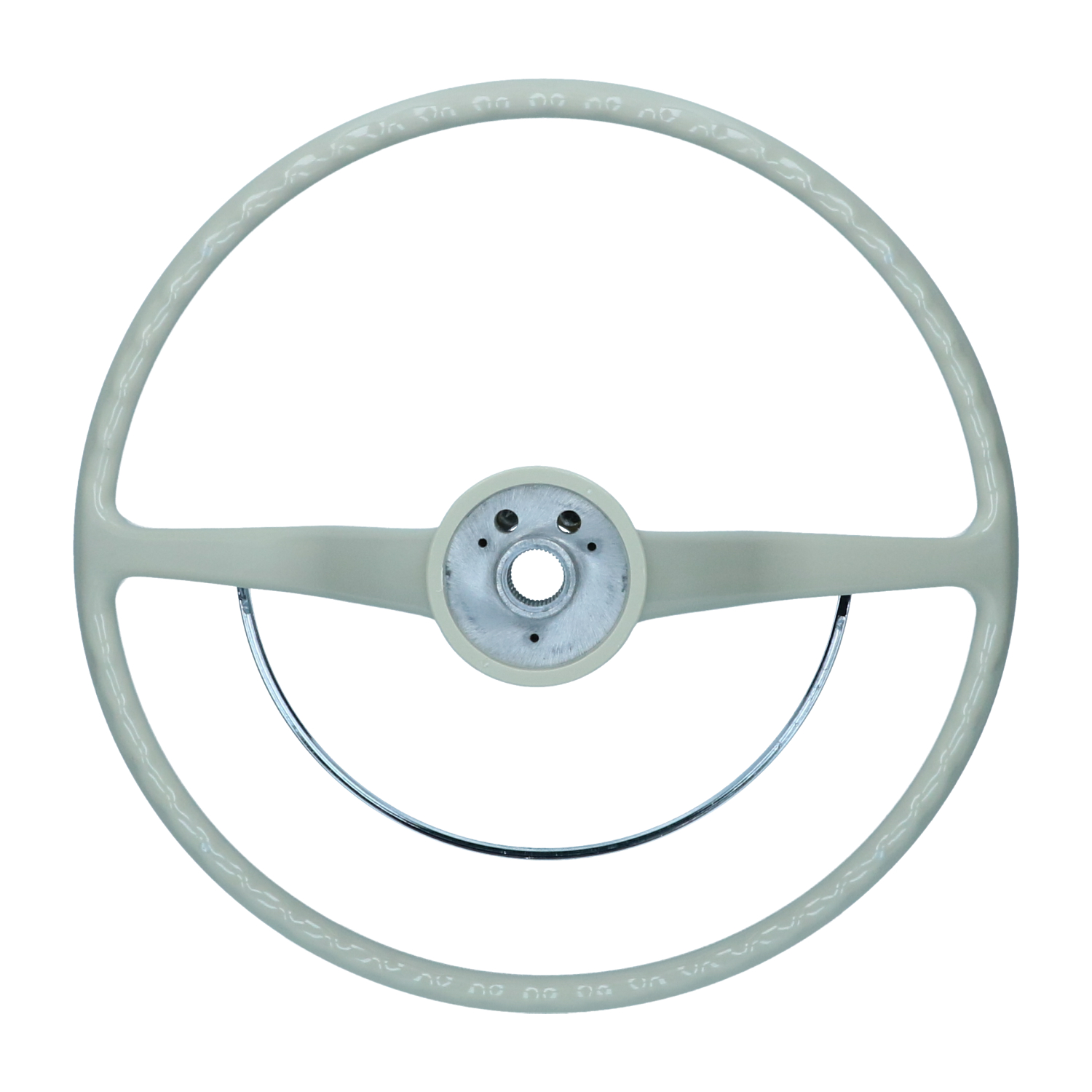 Lenkrad mit Signalhornbügel, Silber-Beige 311 415 651A/651D 466