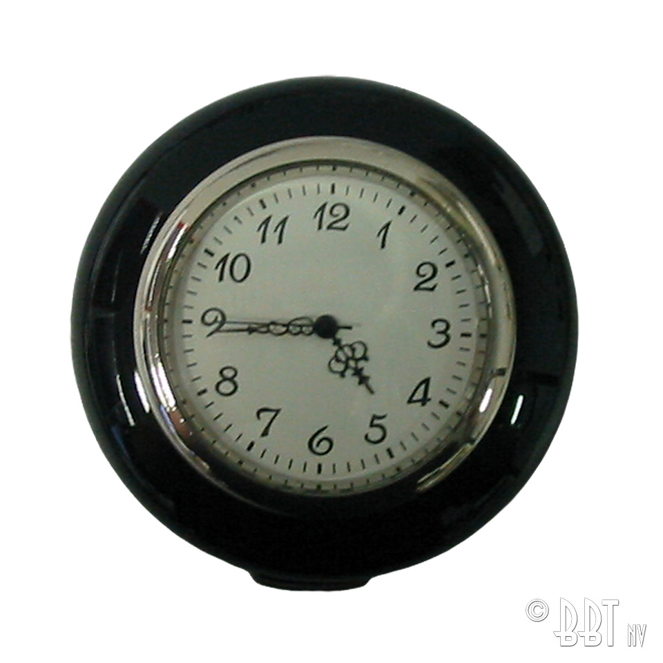 Horn button with clock 