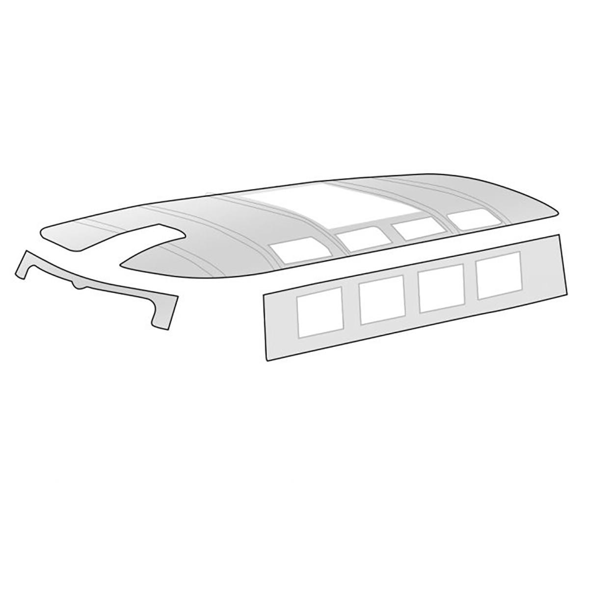 Headlining, vinyl, for sliding roof 