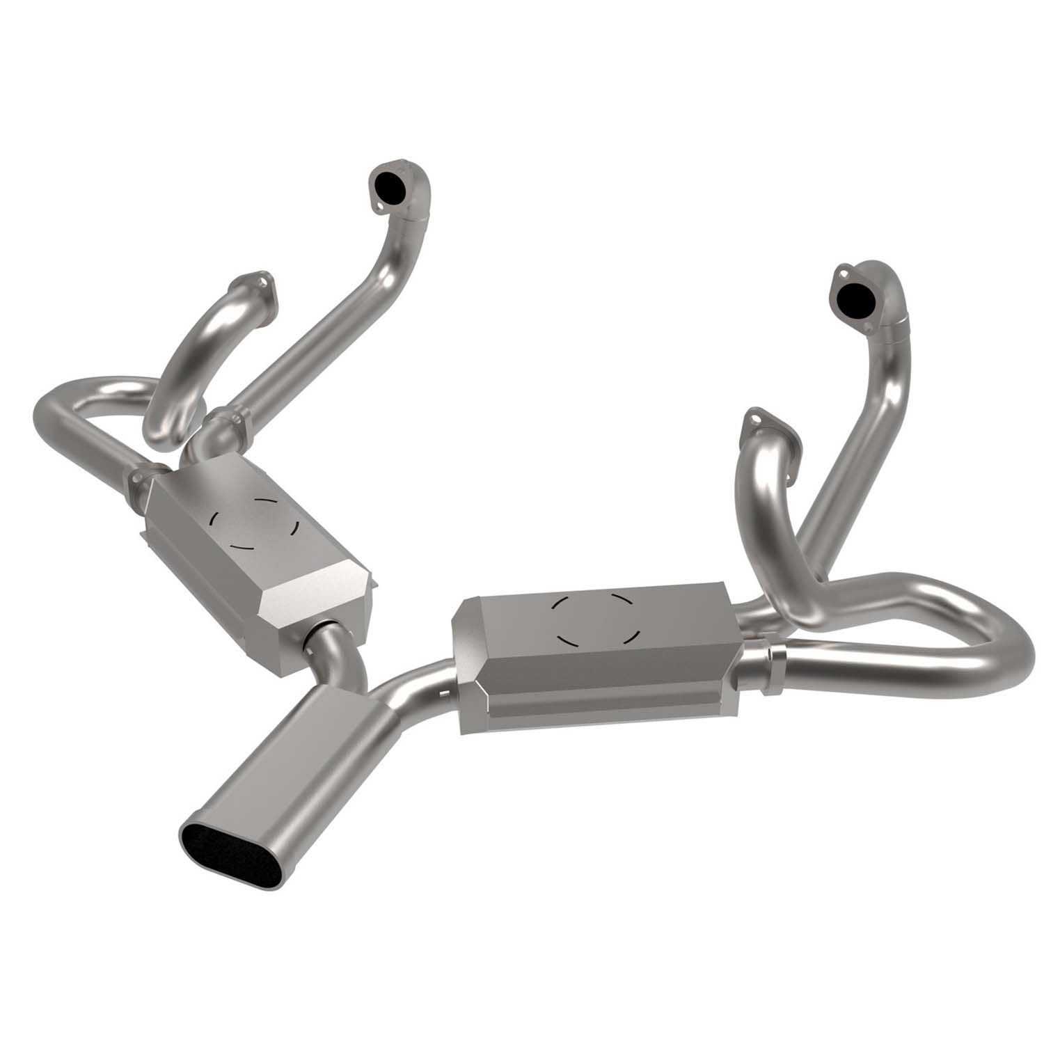 Exhaust 'Sebring' 43mm, 13-1600cc(without pre-heat risers) 255-203-05101