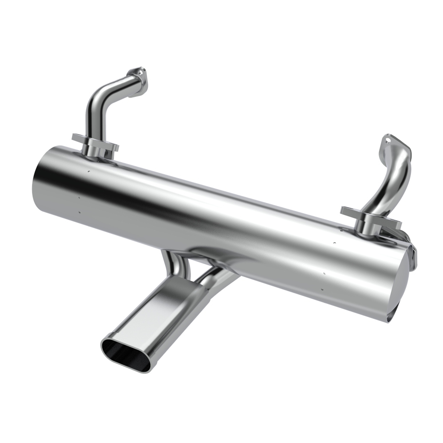 Exhaust 'Sebring Style'(without pre-heat risers) 155-369-04100