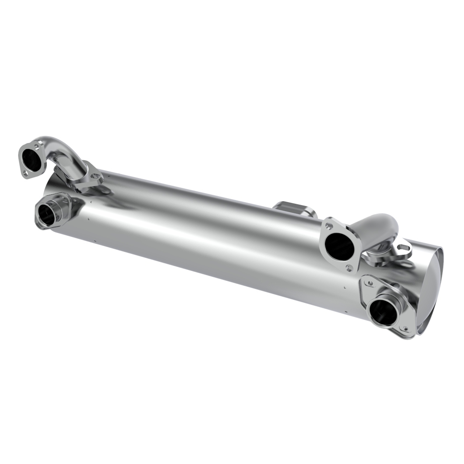 Exhaust 'Sebring Style'(without pre-heat risers) 155-369-04100