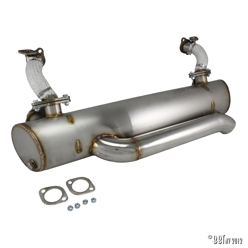 Exhaust 'lowered', hidden tailpipe(with pre-heat risers) 155-207-05200