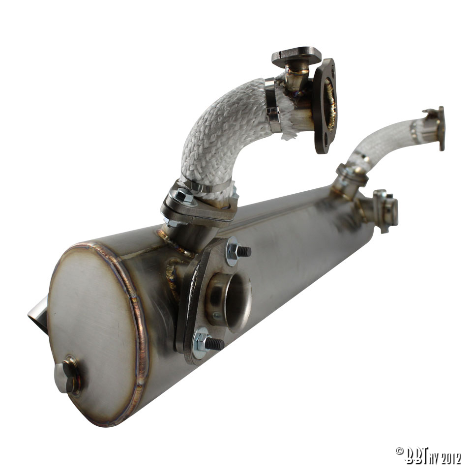 Exhaust 'lowered', hidden tailpipe(with pre-heat risers) 155-207-05200