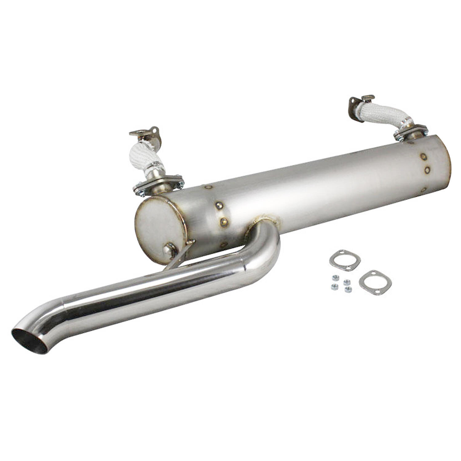 Escape - Carrinha 60-07/67, Vintage Speed, com válvulas termostáticas / aço inoxidável - tubo de escape traseiro standard rebaixado, oculto 155-206-05200