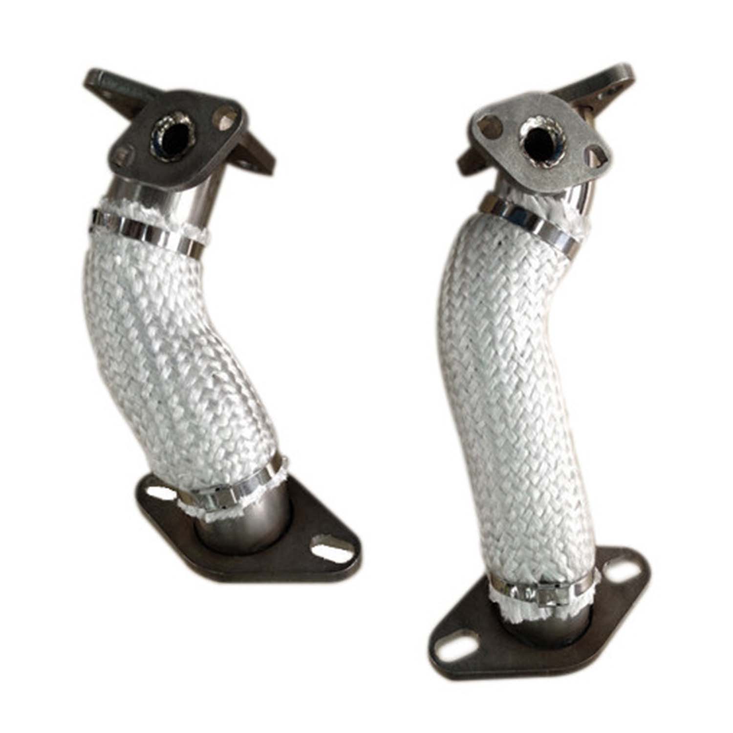 Exhaust 'Vintage Speed' with pre-heat risers / Stainless steel - lowered, hidden tailpipe 