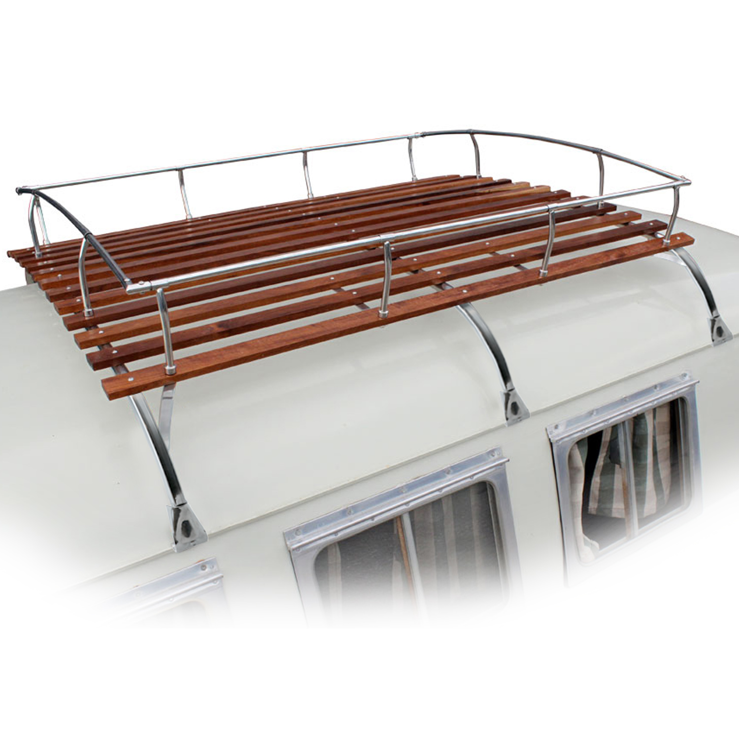 Galerie de toit, 3 arceaux, inox 