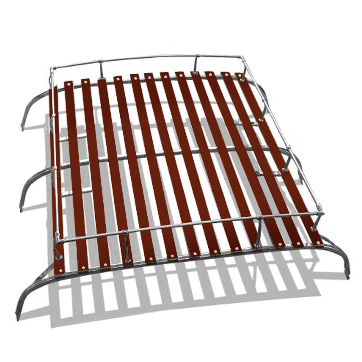 Galerie de toit, 3 arceaux, inox 