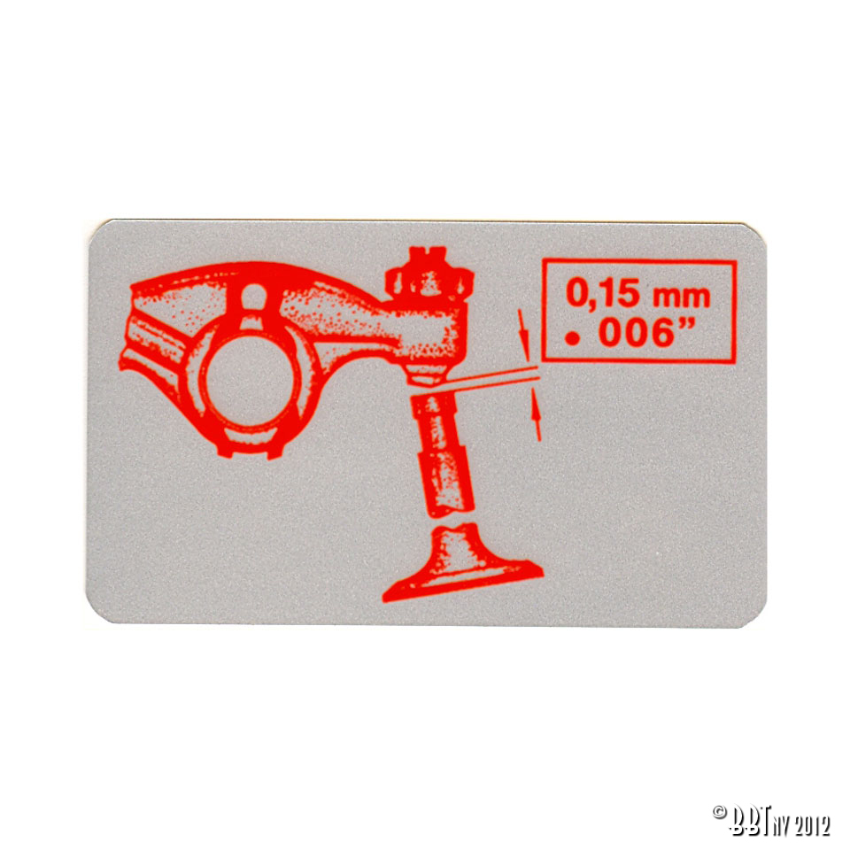 Sticker valve play 022 100 175