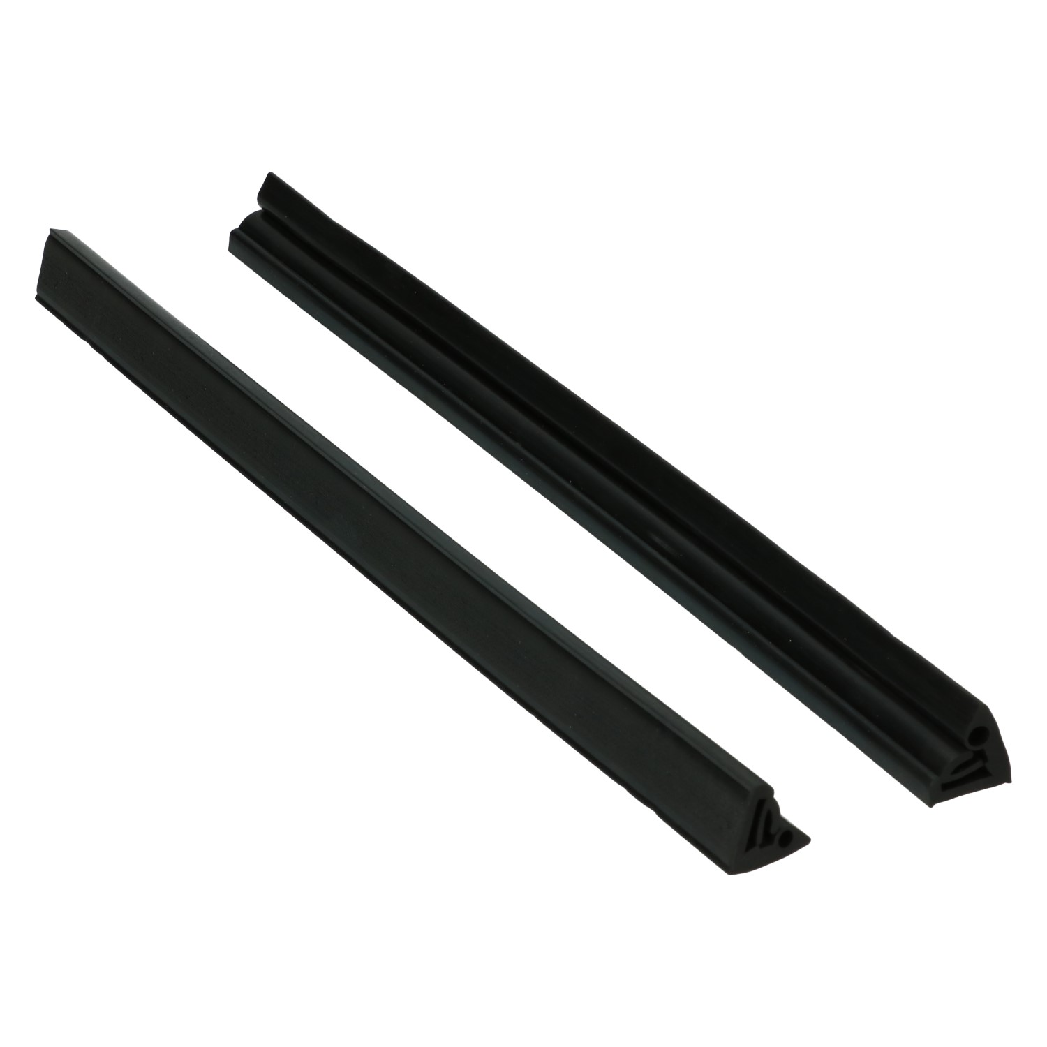 Borracha entre a porta e o friso do para-brisas, par 