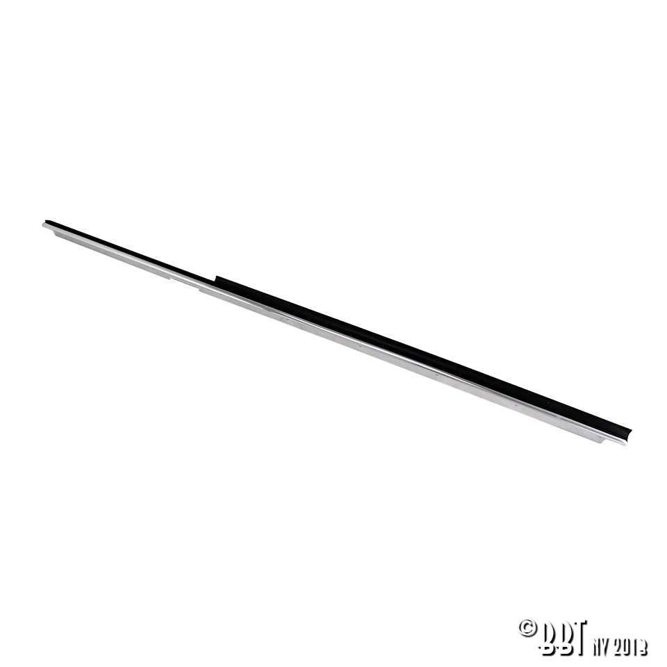 Outside window scraper chrome + rubber, left, each 151 837 475D