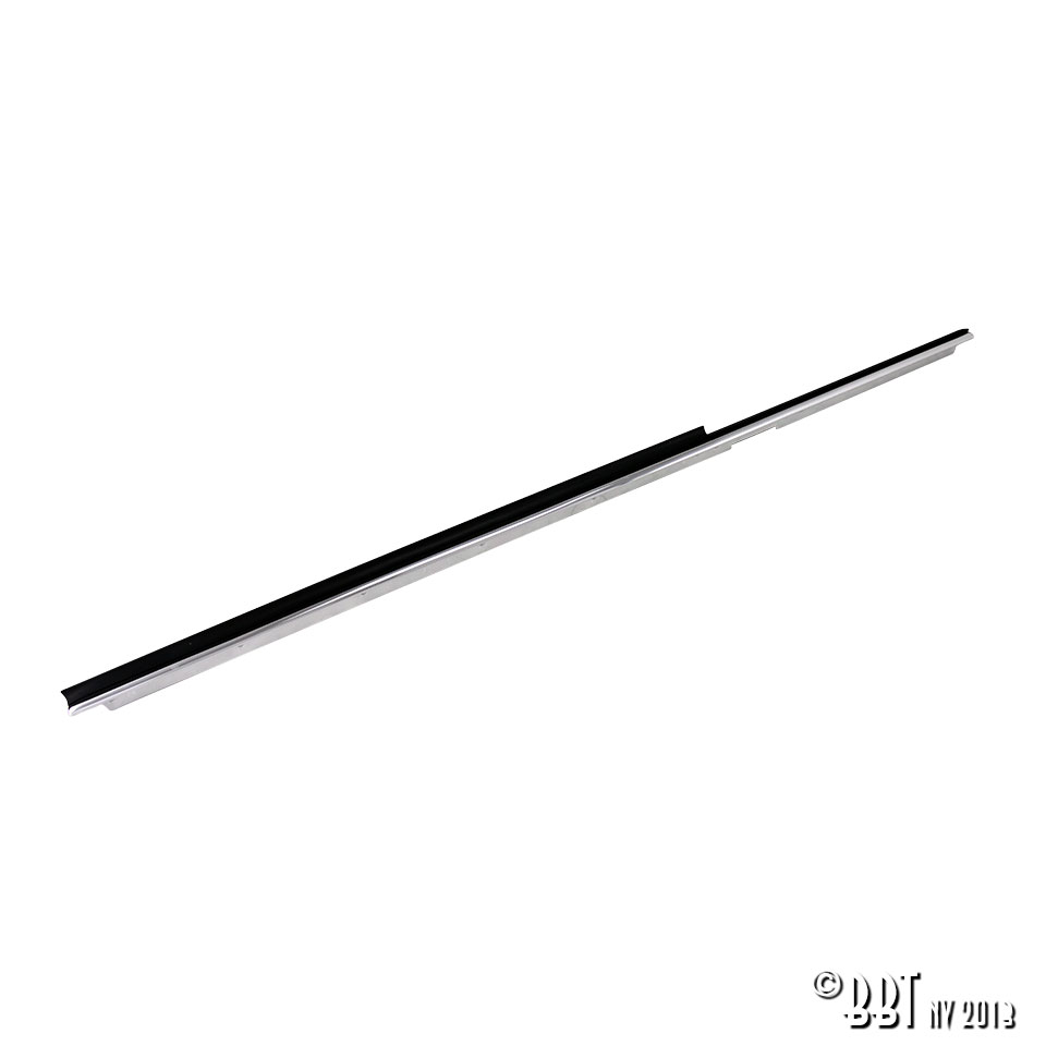 Outside window scraper chrome + rubber, right, each 151 837 476D