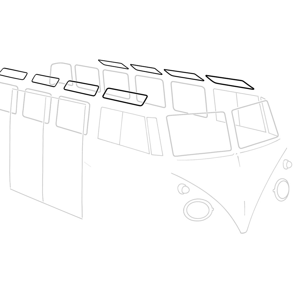 Joint vitre du toit, par pièce 241 845 621