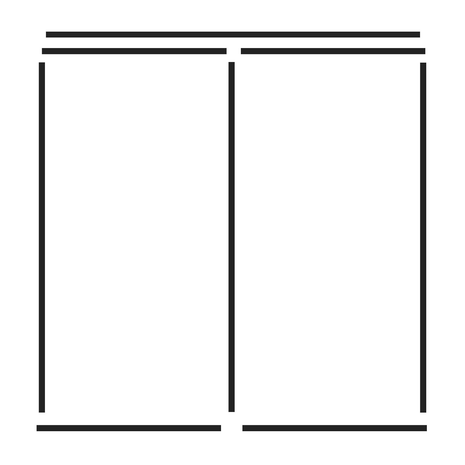 Borrachas da porta lateral do compartimento de carga 211 841 821