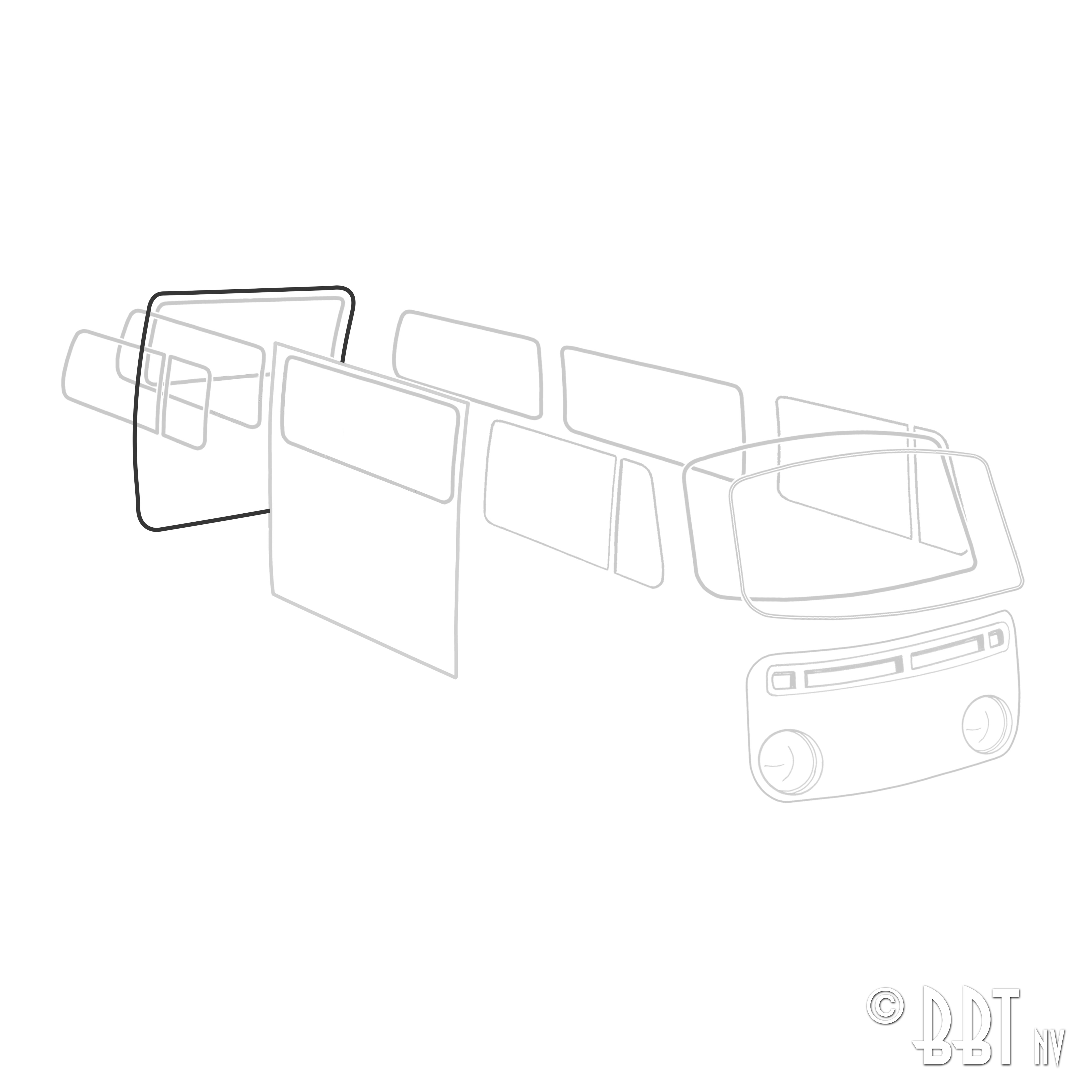 Borracha da mala traseira - Alemão 211 829 193E