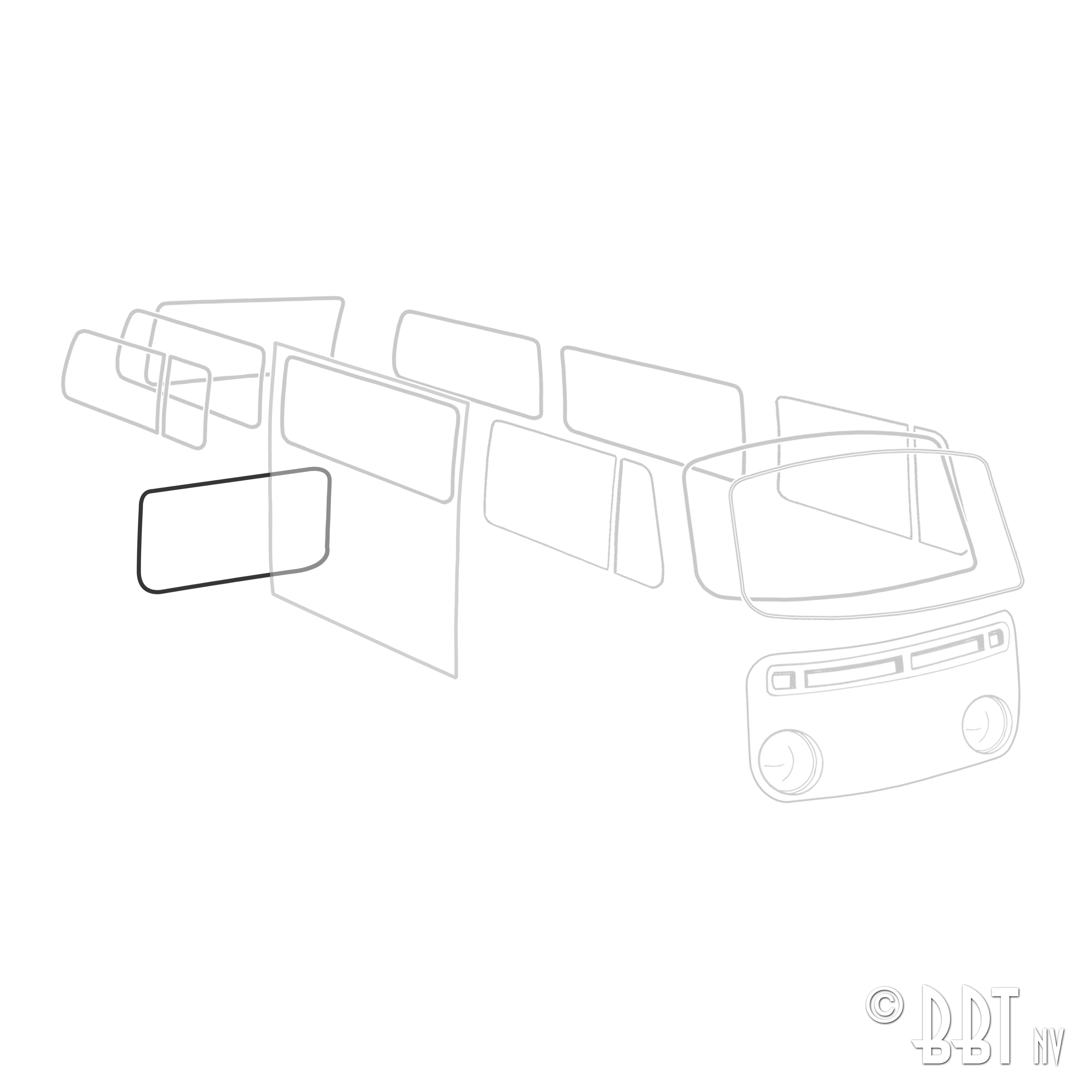 Borracha da tampa do motor, QS 211 827 711