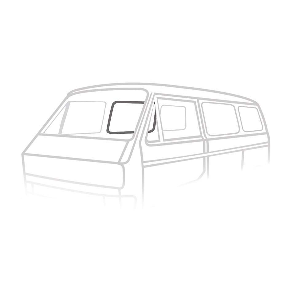 Sliding door window seal 'Deluxe' (plastic trim) 255 845 322