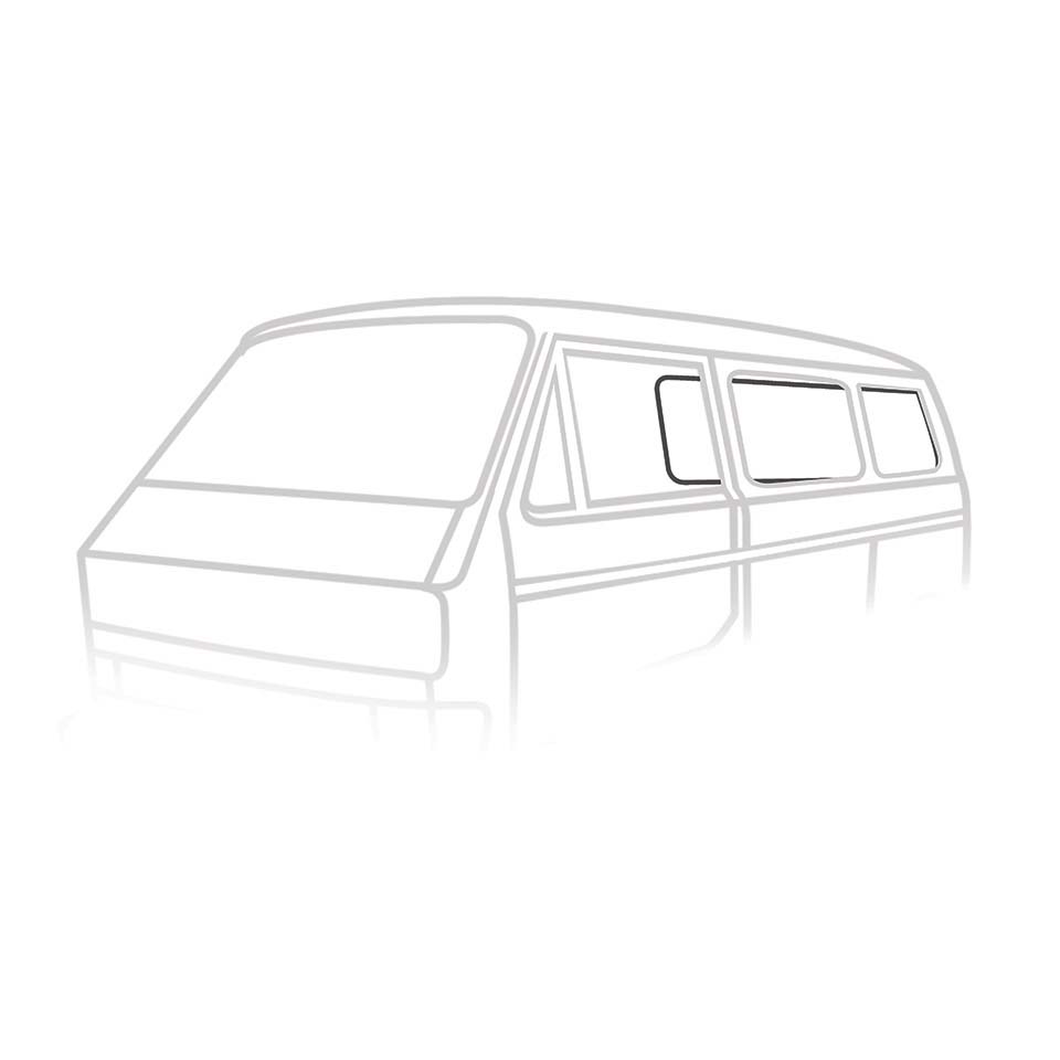 Rear window seal 'Deluxe' (plastic trim) 255 845 521