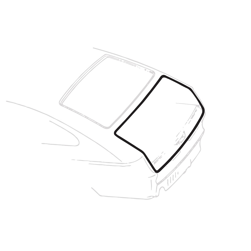 Borracha do compartimento traseiro - Fastback 311 827 705A