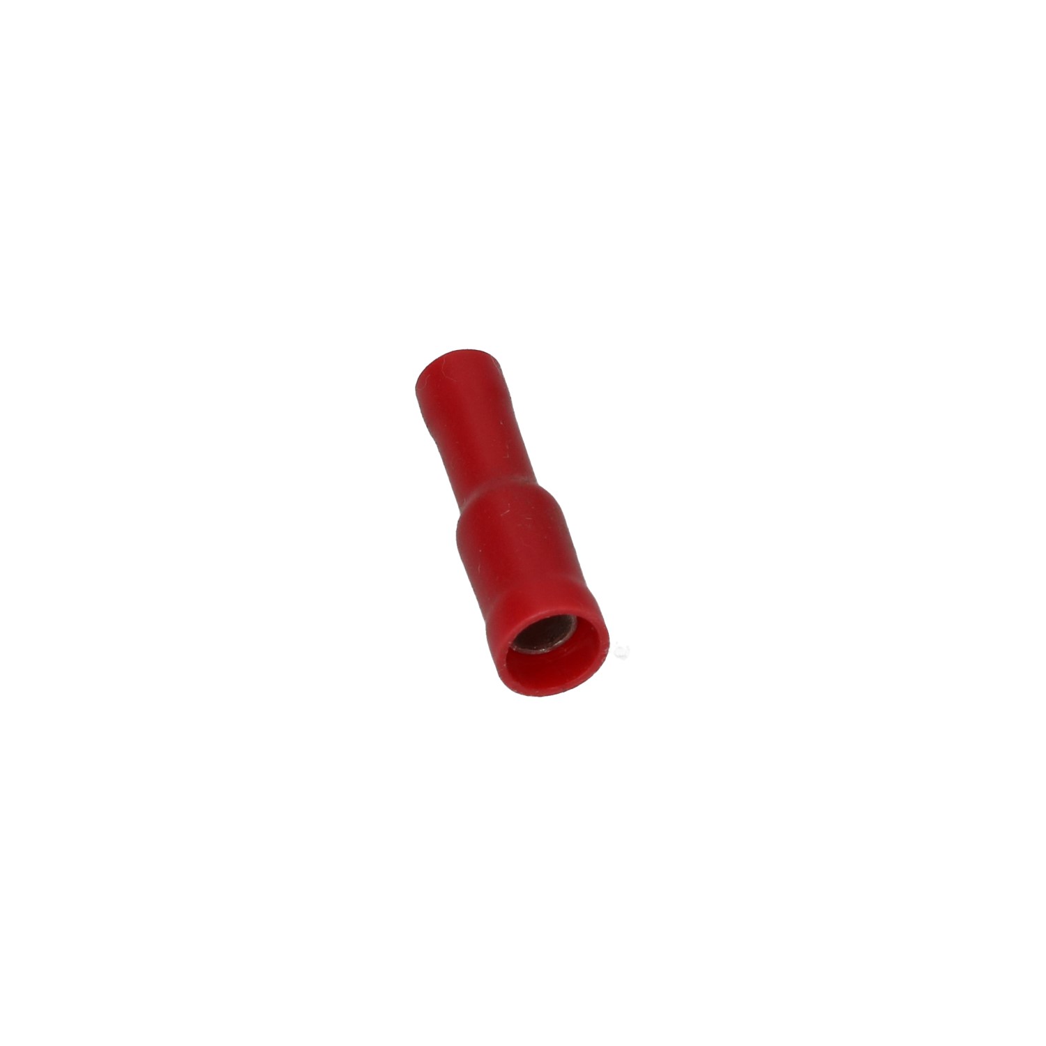 Cable connector red, round socket 4mm 