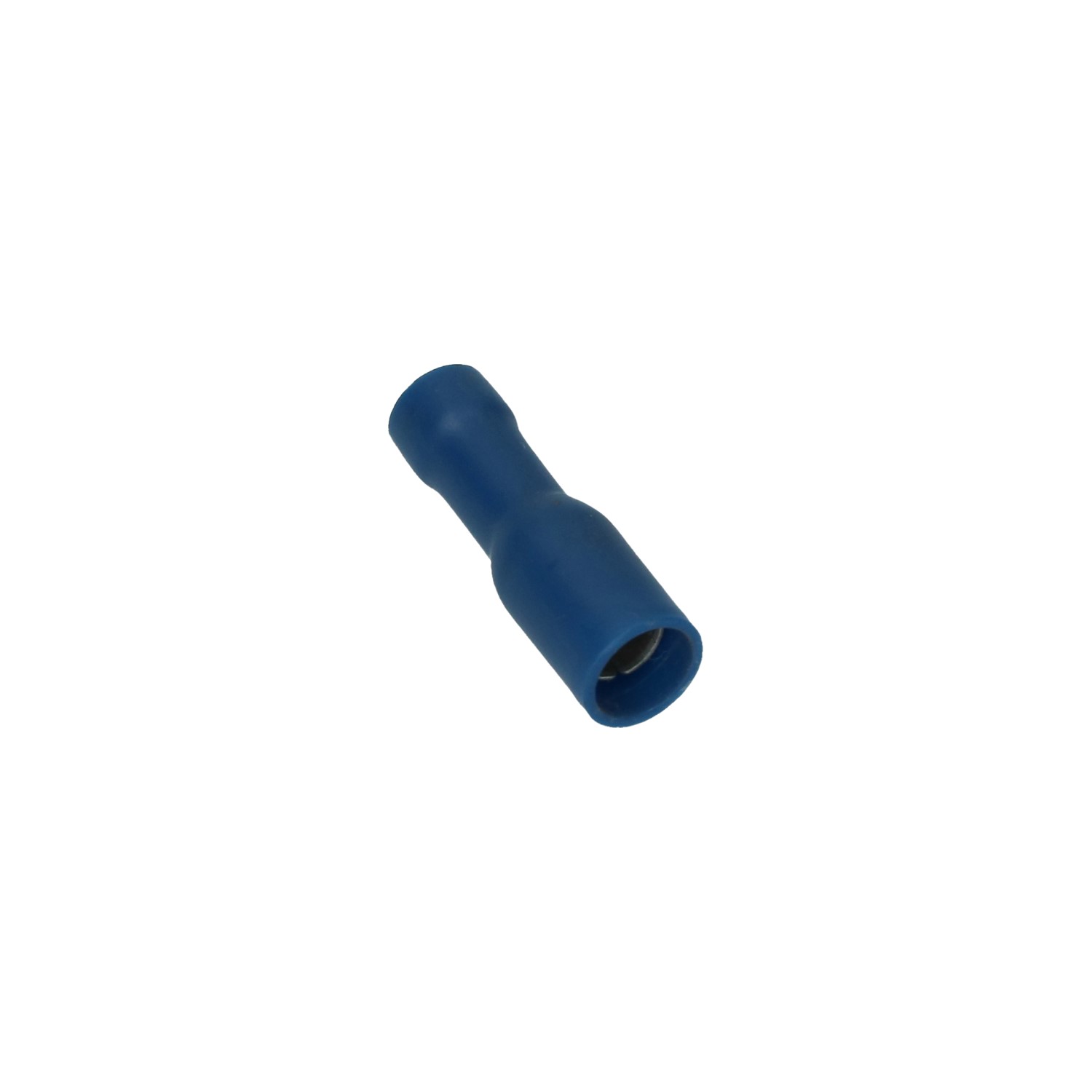 Cable connector blue, round female 5mm 