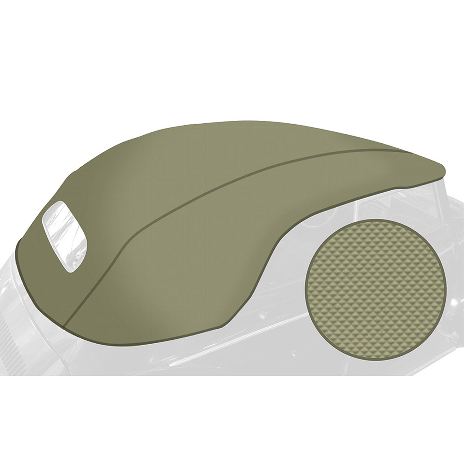 Convertible outer hood, Vinyl, beige 