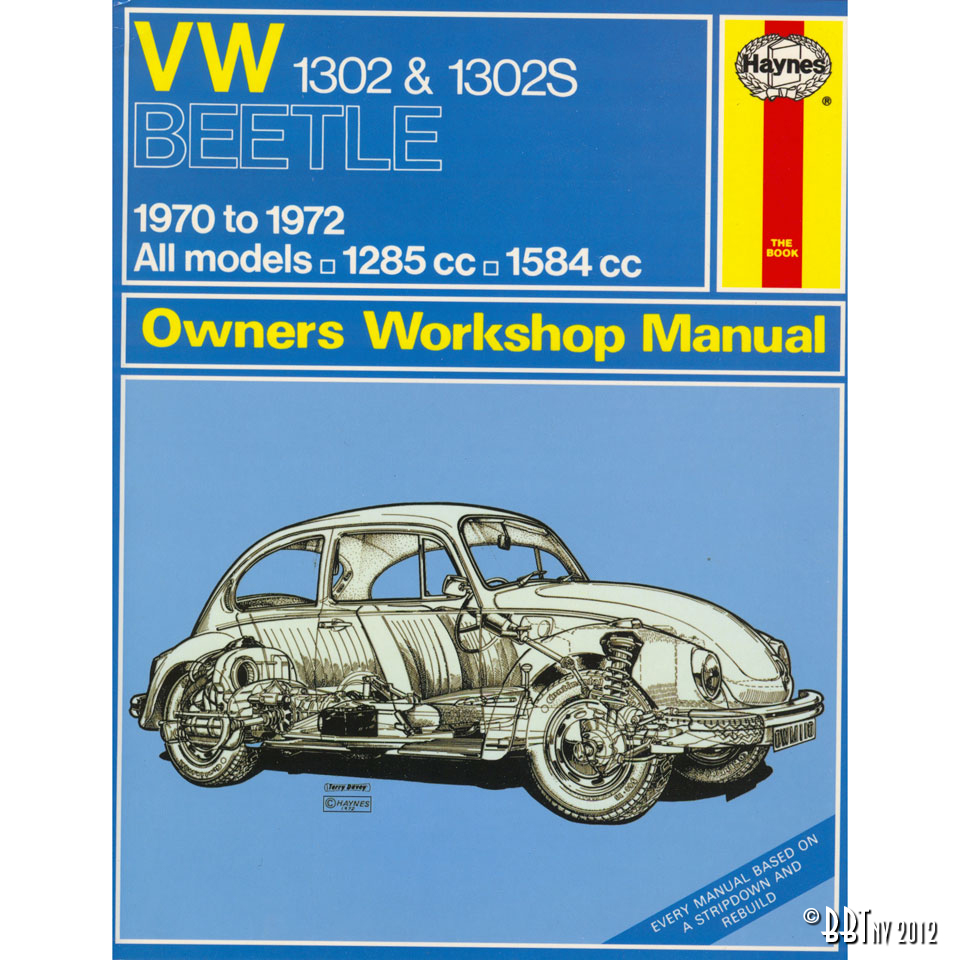 VW 1302 & 1302S ManualEnglishJ.H. Haynes ISBN 978 0 85733 580 7