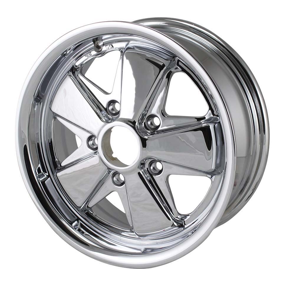 Jante tipo 911, cromada, DEEP6, 15 x 6, 5 furos (5x130), ET +35 