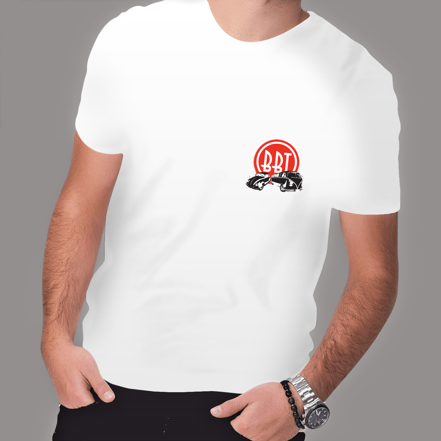 T-shirt 'Oval' whiteXXX-Large 