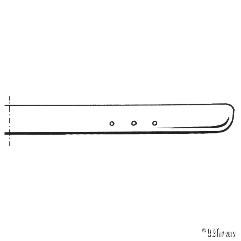 Bumper rear (EURO)chrome, Brazilian quality 113 707 311A