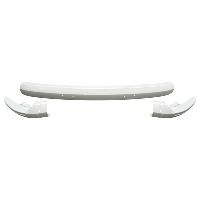 Bumper front 3-pieces (white) 211 707 111B + 113 + 114