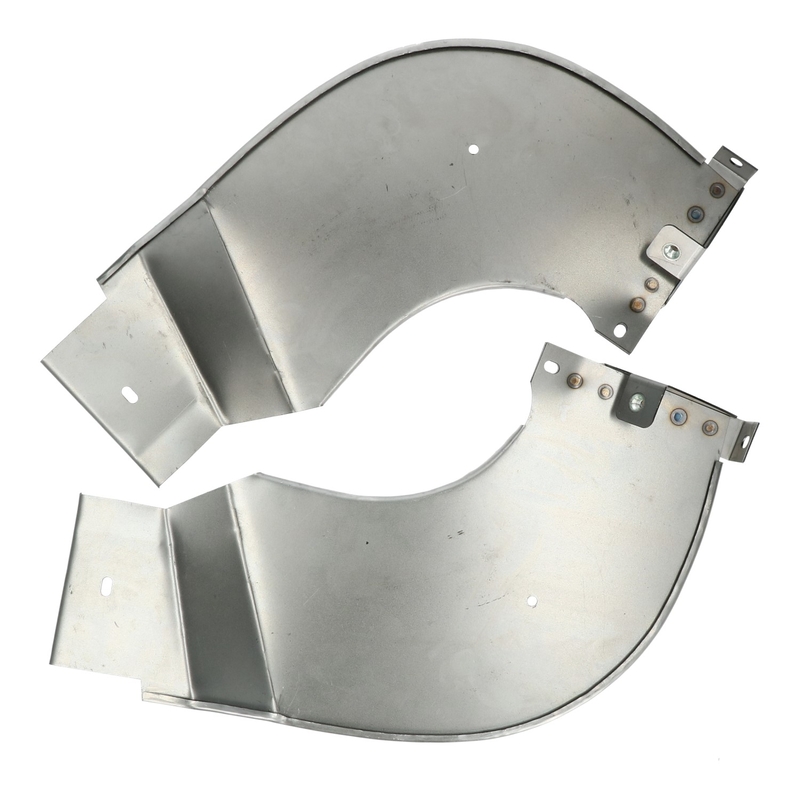 Bumper splashpans - pair 211 707 365D + 211 707 366D