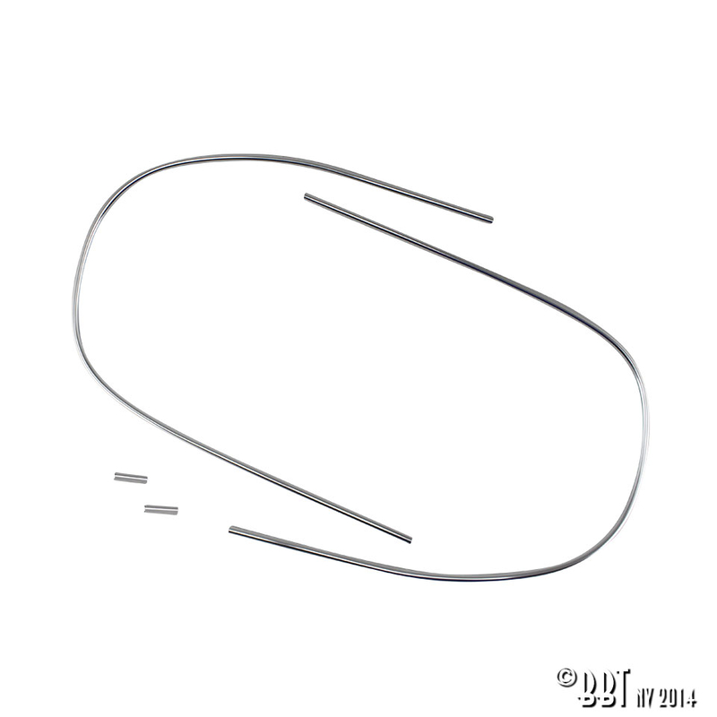 Raamsierlijst Cabrio achter (alu sierlijst) 