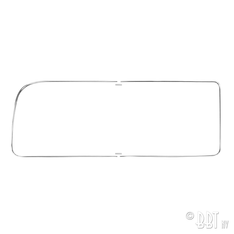 Kit moulure pour vitre latérale arrière droite 'Deluxe' (moulure alu) 