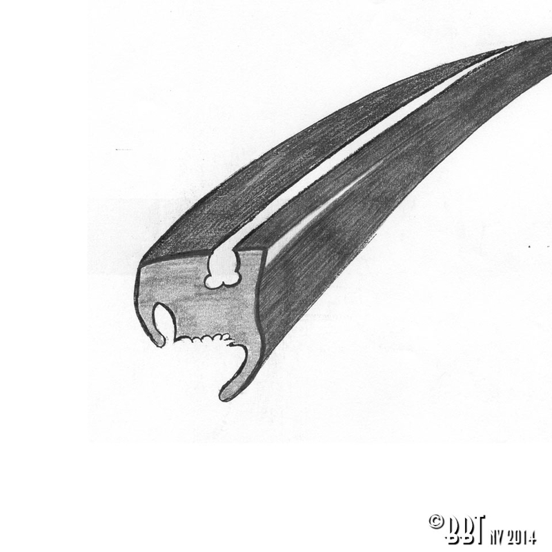 Window seal kit, standard, with 45° seam 