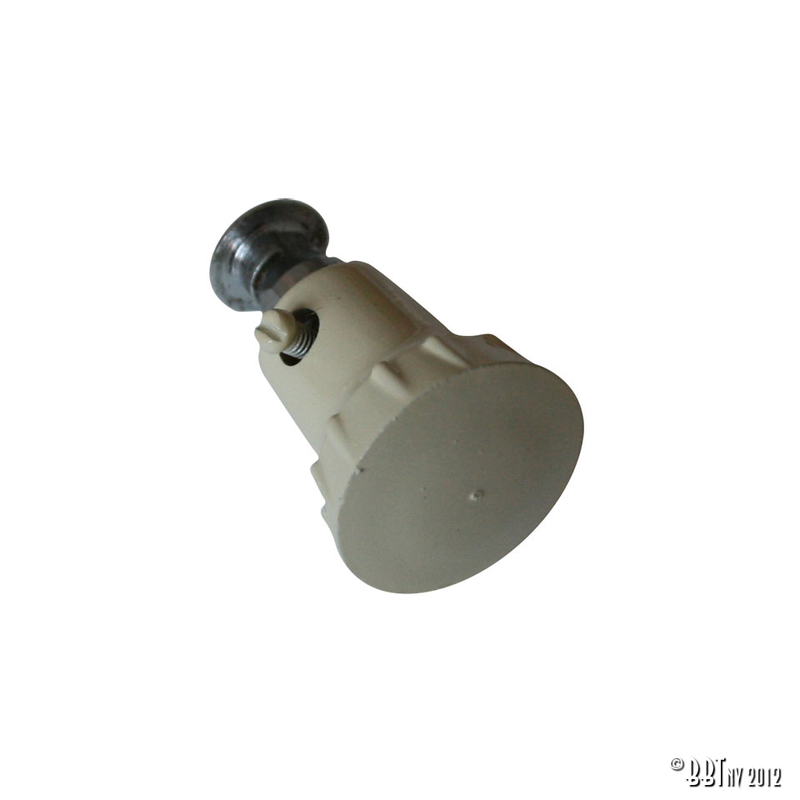 Button with axle for pop-out, ivory 361 847 245