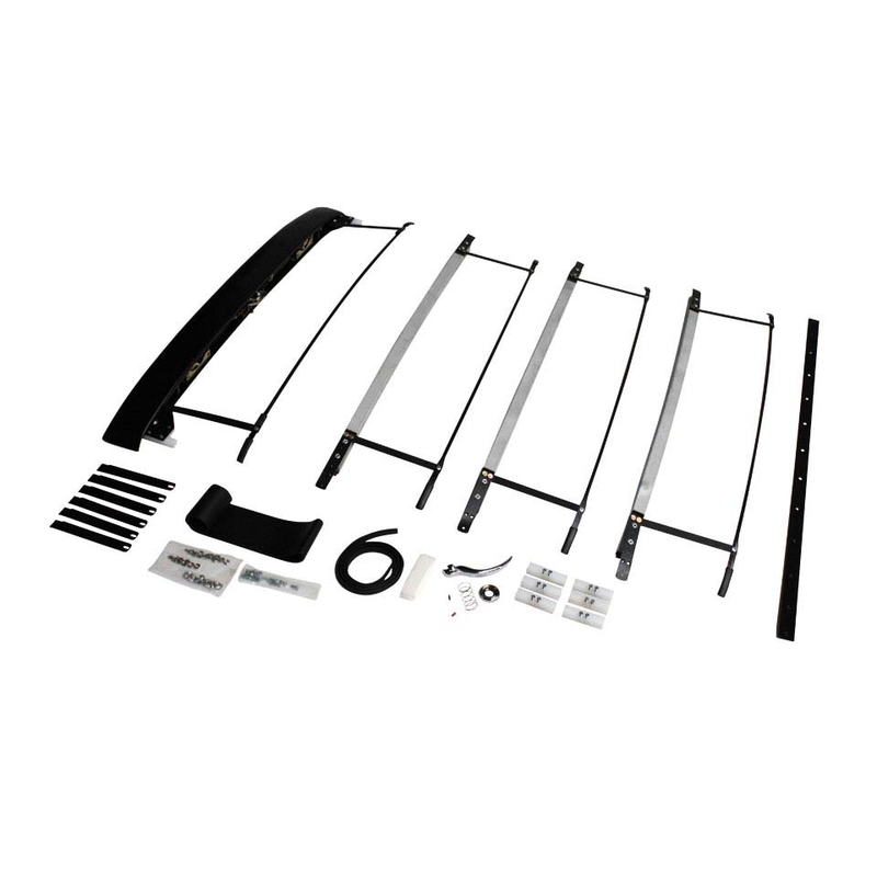 Complete sunroof assembly without rails 